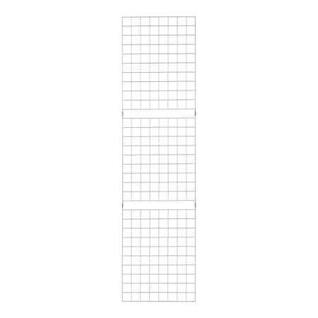 Econoco 2'x8' White Portable Grid Panel, Pack Of 3 W2X8